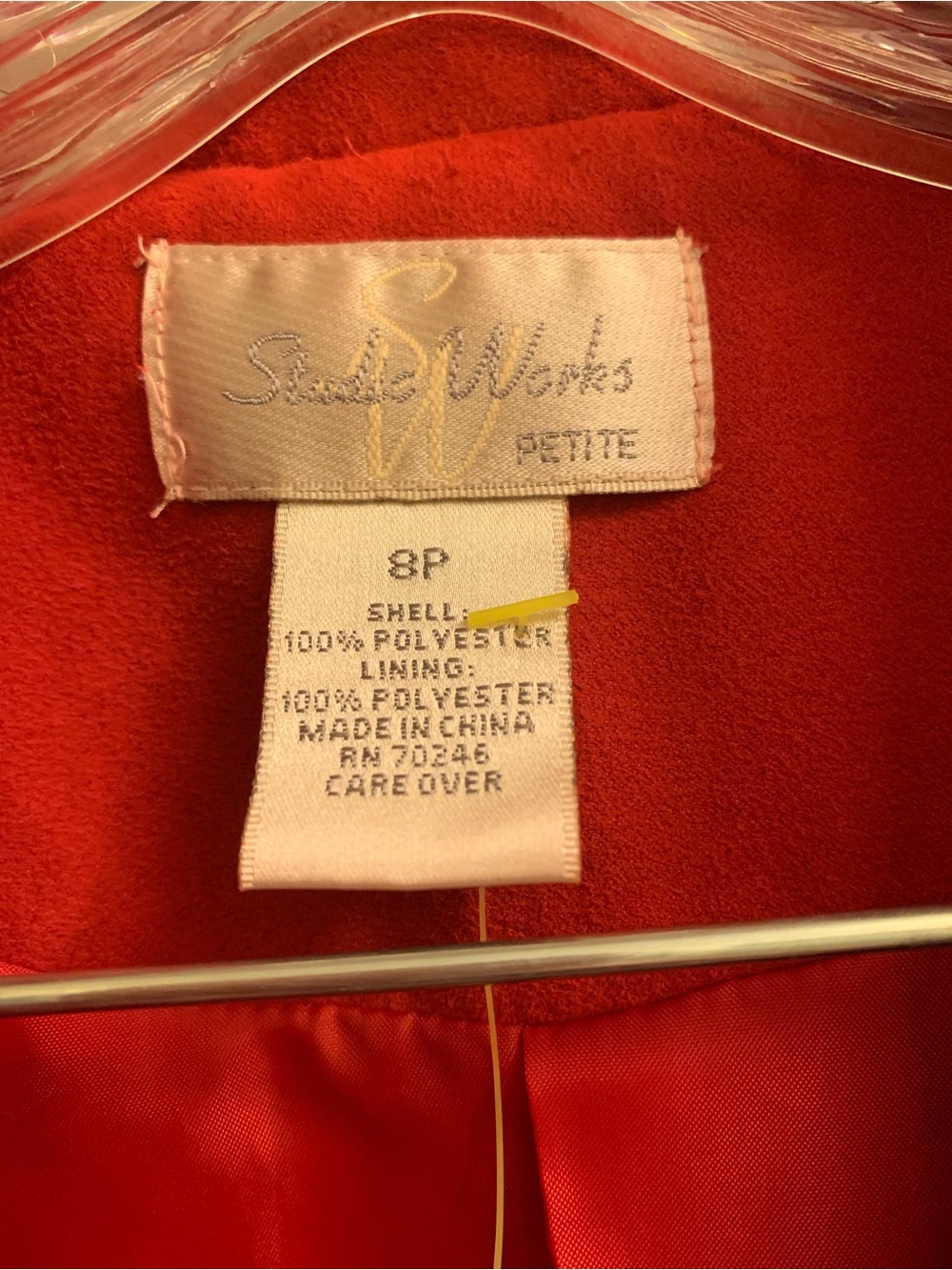 Studio Works Red Suede Tailored Blazer - Picture 6 of 8